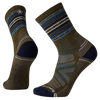 Smartwool Hike Light Spiked Stripe Crew D11-Military Olive pair
