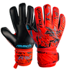 Reusch Youth Attrakt Silver 23 Glove 3333-Red/Black pair front and back