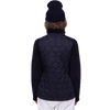 686 Women's Smarty 3-in-1 Spellbound Jacket BLTX-Black Texture mid layer back