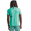 Roark Men's Ciele X Run Amok Mathis Short Sleeve Aqua Green on model back