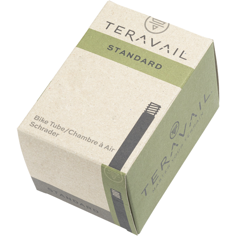 20 x 1.50 – 2.25 Schrader Valve, Teravail Standard Schrader Tube packaging