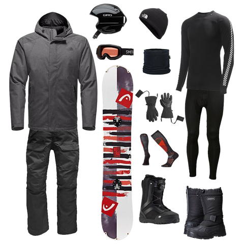 The North Face The Works Package w/ Bibs - Men's Snowboard