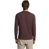 Vuori Men's Long-Sleeve Ease Performance Henley HMH-Mahogany Heather back