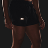 Under Armour Women's Fly By 2.0 2-in-1 Short 001-Black reflective logo