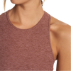 Vuori Women's Elevation Plyo Tank HHZ-Hazelnut Heather collar