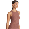 Vuori Women's Elevation Plyo Tank HHZ-Hazelnut Heather front left