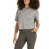 Vuori Women's Energy Tee in heather grey.