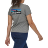 Patagonia Women's P-6 Logo Responsibili-Tee GLH-Gravel Heather Alt View Model Rear