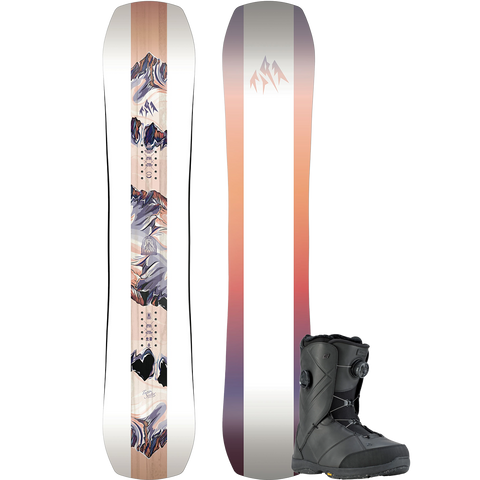 Jones Snowboards Women's Twin Sister Premium Snowboard Package