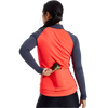 Pearl Izumi Women's Attack Thermal Jersey Screaming Red/Dark Ink on model back