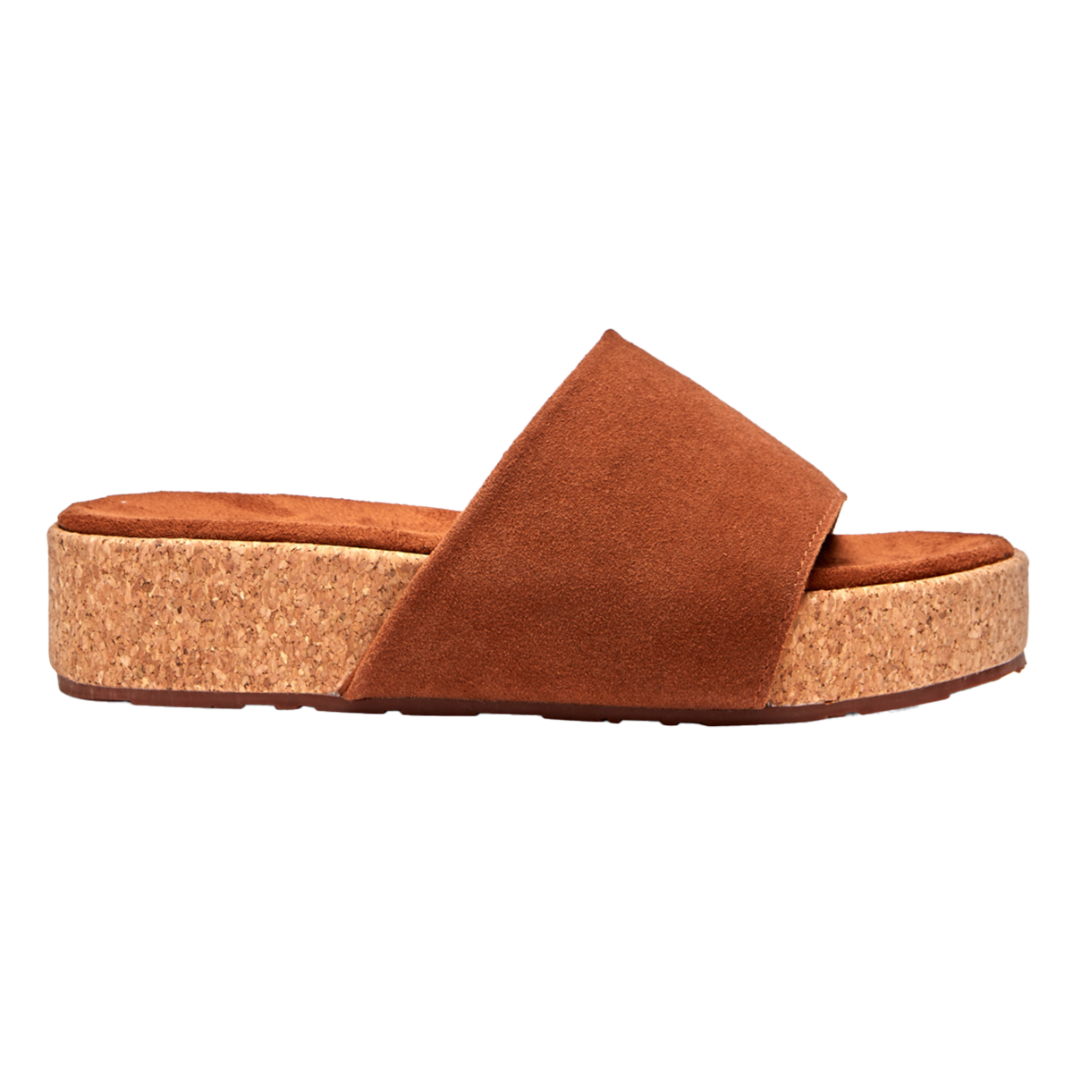 Women's Platform Cork Slides Toe Loop Slip Open Toe Slide - Temu