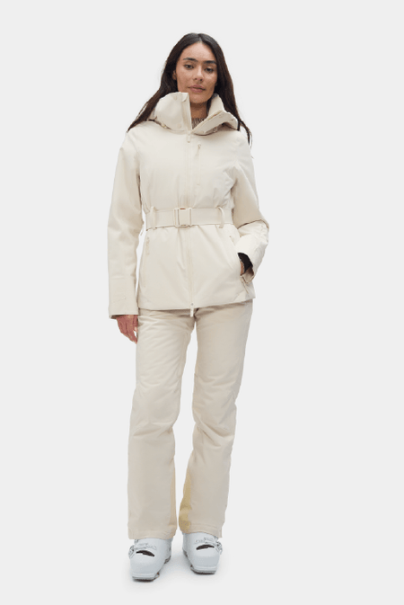 The Aston Jacket in Oatmilk & the Alessandra Pant in Oatmilk