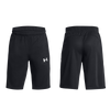 Under Armour Youth Baseline Short 001-Black front and back