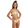 Roxy Youth Last In Paradise Bandeau Set BGZ6-Bachelor Button Rainbow front