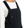 Roxy Women's Gore Tex Stretch Prism Bib Pant KVJ0-True Black front zipper and suspenders