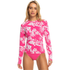Roxy Women's Sea Skippin PT Long Sleeve MJY6-Shocking Pink Hello Aloha