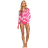 Roxy Women's Sea Skippin PT Long Sleeve MJY6-Shocking Pink Hello Aloha