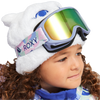 Youth Mini Snowmoon Beanie WBB0-Bright White on model with goggles