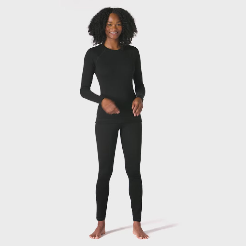 Women's Classic Thermal Merino Base Layer Bottom, Smartwool Women's Classic Thermal Merino Base Layer Crew in Black movie