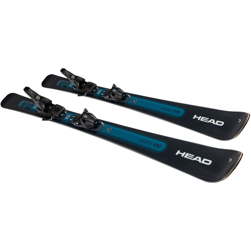 Shape e-V10 SW + PR 11 GW, Head Shape e-V10 Ski with Protector PR 11 GW Bindings pair front right top perspective