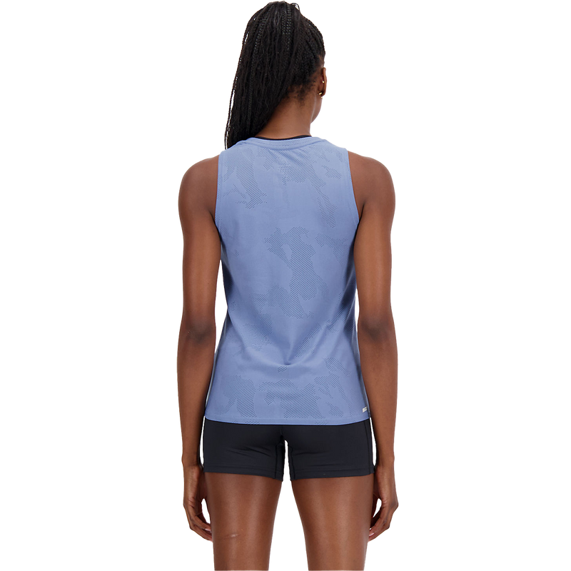 Women's Q Speed Jacquard Tank, New Balance Women's Q Speed Jacquard Tank MYL-Mercury Blue back