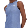 New Balance Women's Q Speed Jacquard Tank MYL-Mercury Blue front logo