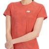 New Balance Women's Q Speed Jacquard Short Sleeve ASU-Astro Dust logo