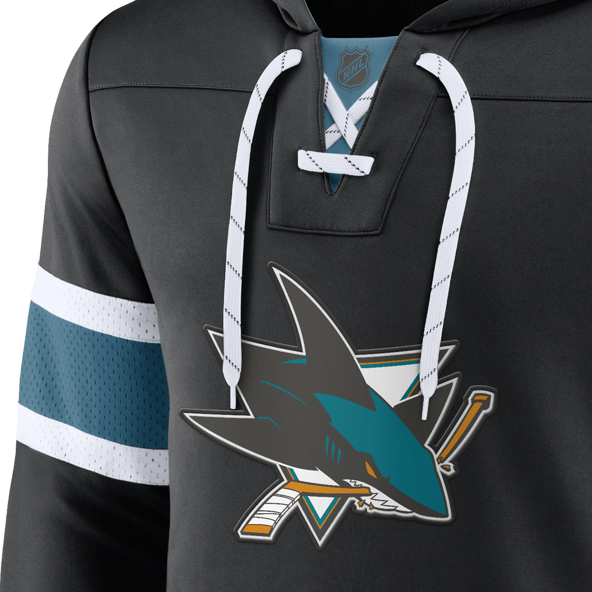 Men's Sharks Iconic NHL Exclusive Pull Over Hoodie alternate view