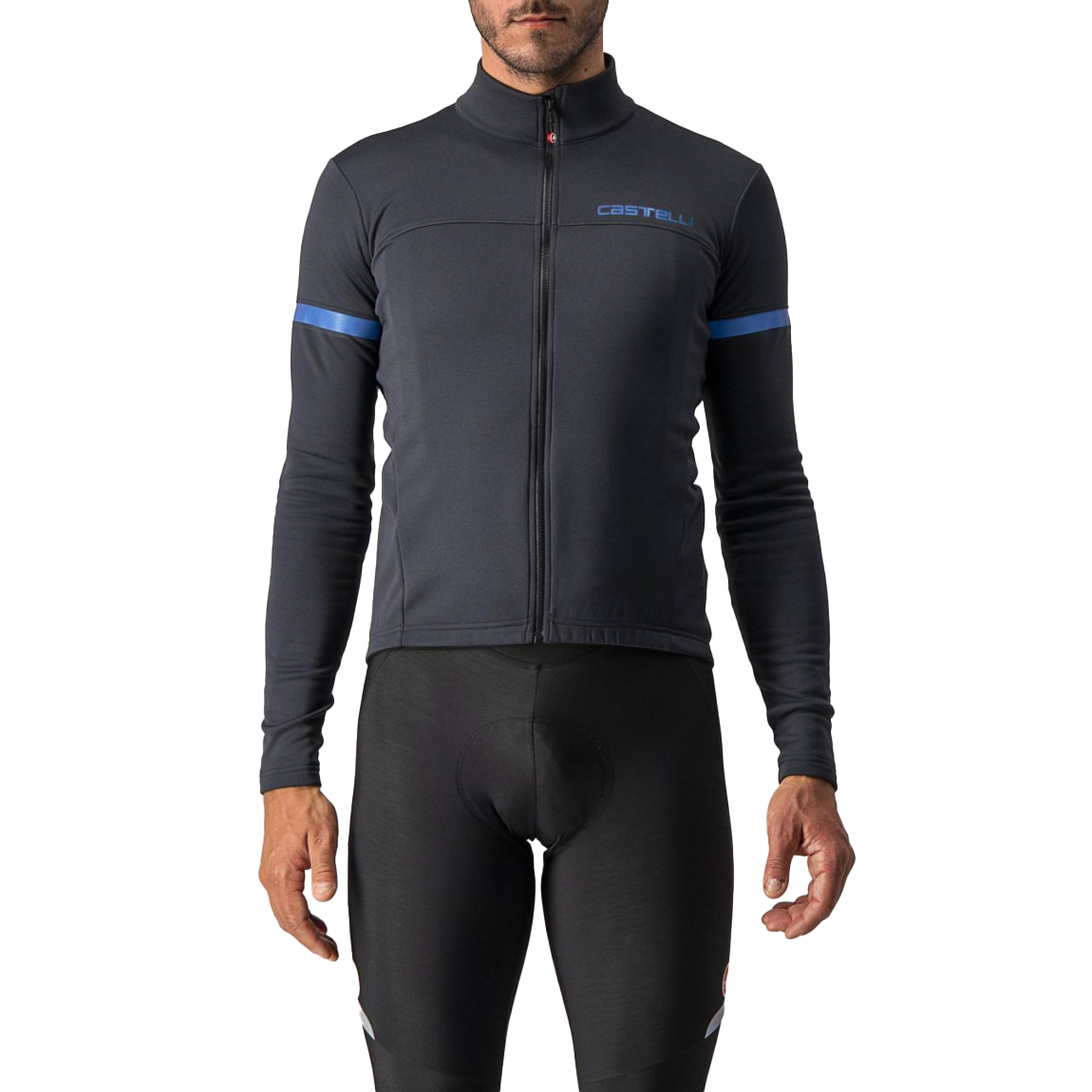 Castelli Pro Thermal Mid Long Sleeve Jersey - Dark Gray - L