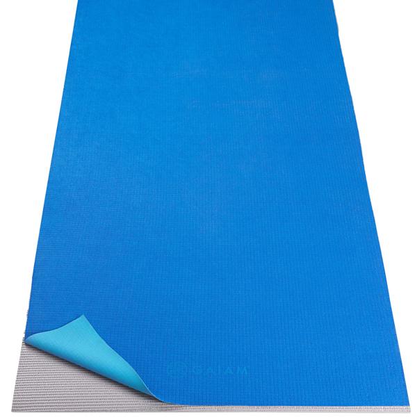 No Slip Yoga Towel, Blue - 68", Gaiam No Slip Yoga Towel, Blue - 68"