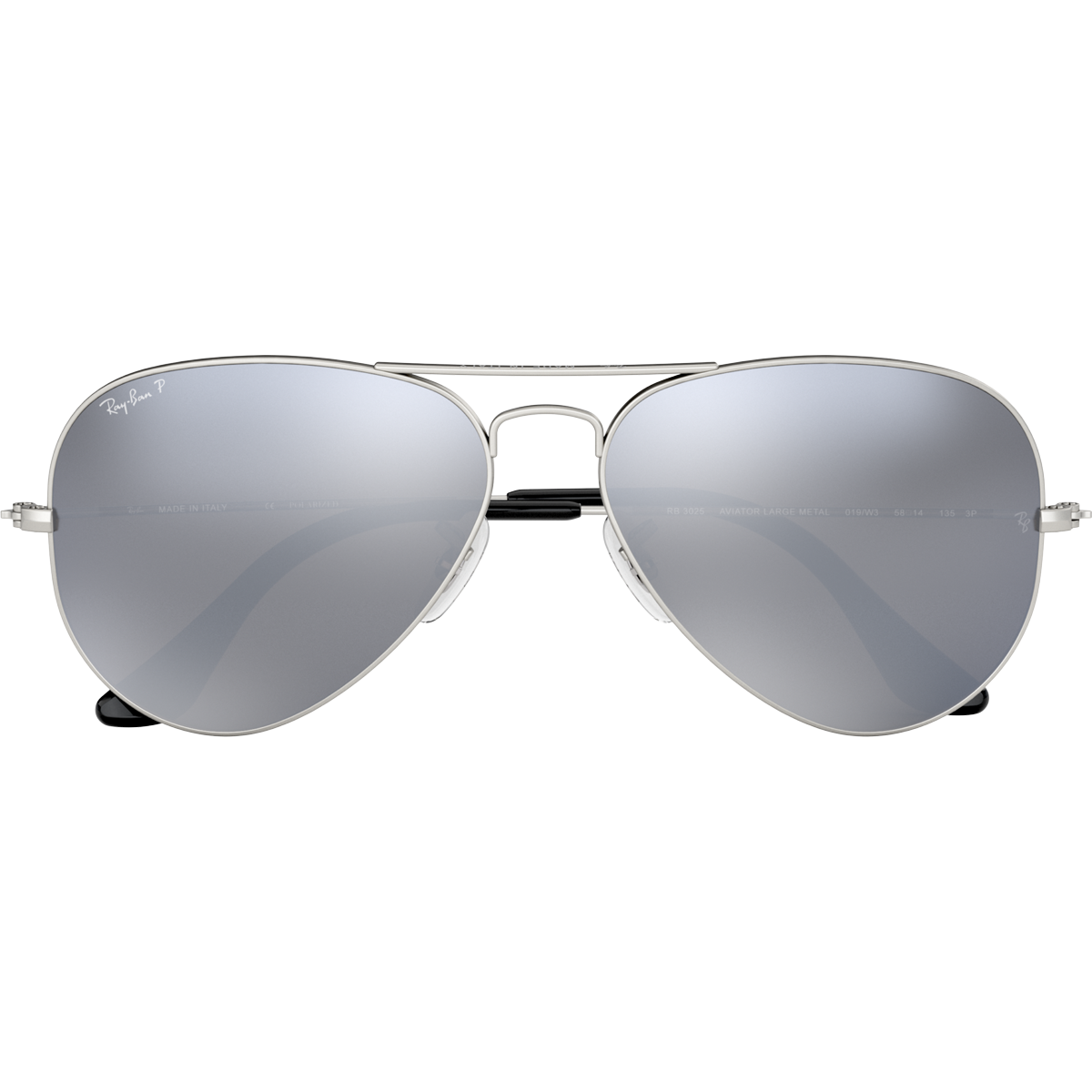 Aviator M Matte Silver Grey Mirror Sports Basement