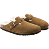 Birkenstock Women's Boston Clog Shearling Mink/Natural pair