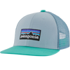Patagonia Youth Trucker Hat in P-6 Logo/Steam Blue