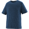 Patagonia Men's Capilene Cool Daily Shirt in Viking Blue/Navy Blue X-Dye