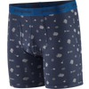 Patagonia Men's Essential Boxer Briefs - 6" in Fire Flora/New Navy