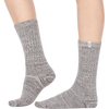 Ugg Women's Rib Knit Slouchy Crew Sock on model