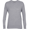 Icebreaker Women's Merino Shearer Crewe Sweater in Gritstone Heather