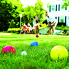 Franklin Sports Starter Bocce Set in yard