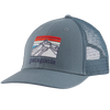 Patagonia Line Logo Ridge LoPro Trucker Hat in Plume Grey