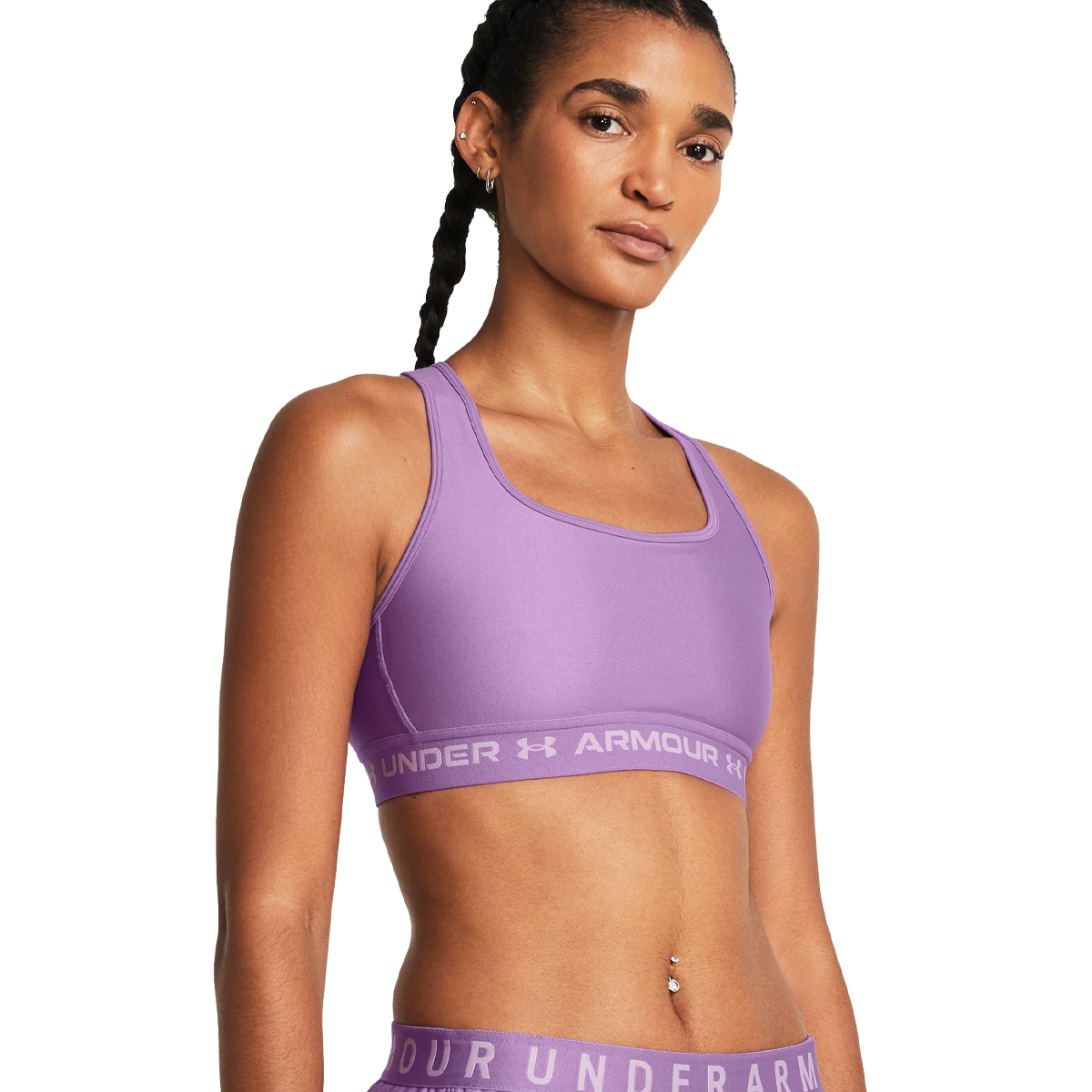 Under Armour Low Crossback Sports Bra for Ladies - Black - L