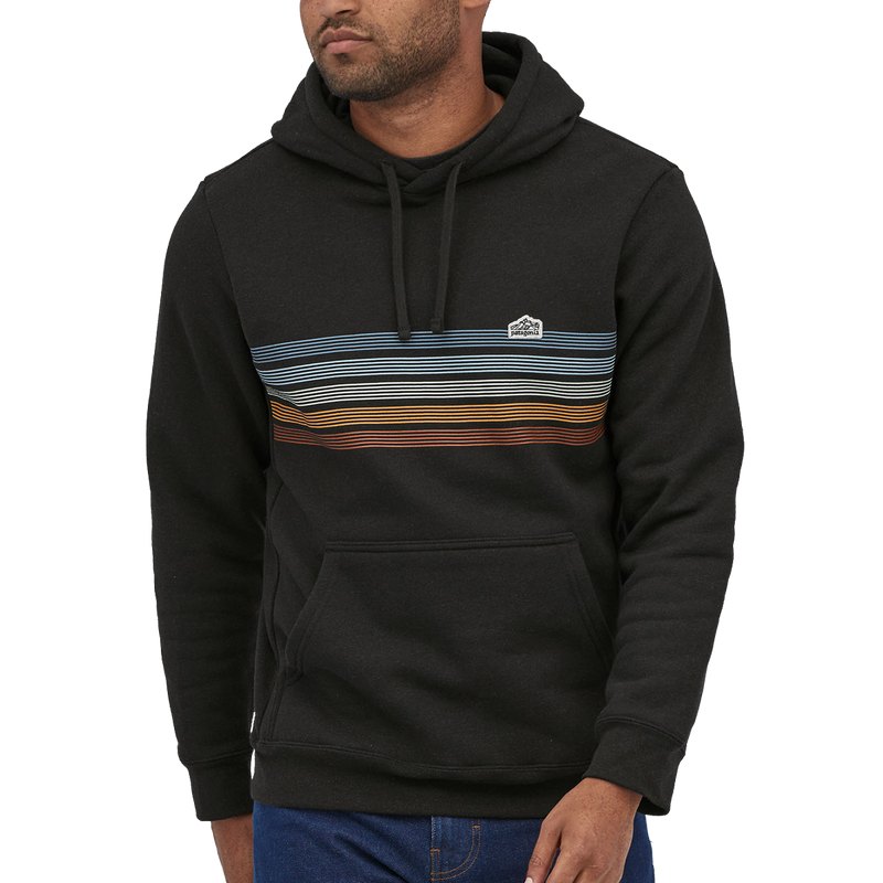 Line Logo Ridge Stripe Uprisal Hoody, Patagonia Men's Line Logo Ridge Stripe Uprisal Hoody front