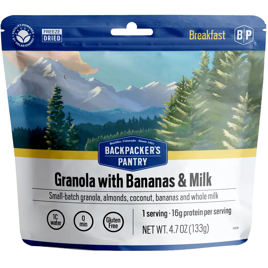 Granola with Bananas & Milk alternate view