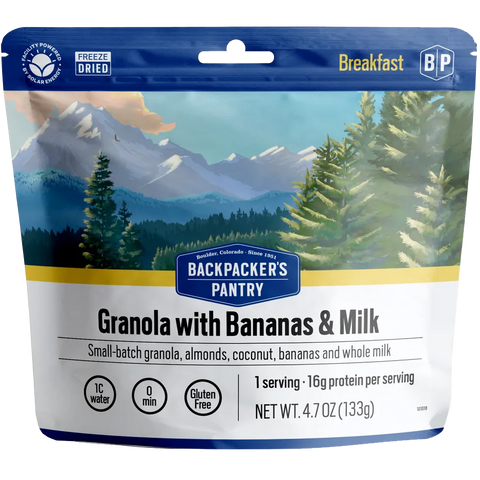 Granola with Bananas & Milk