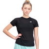 New Balance Women's Impact Run Short Sleeve in Black