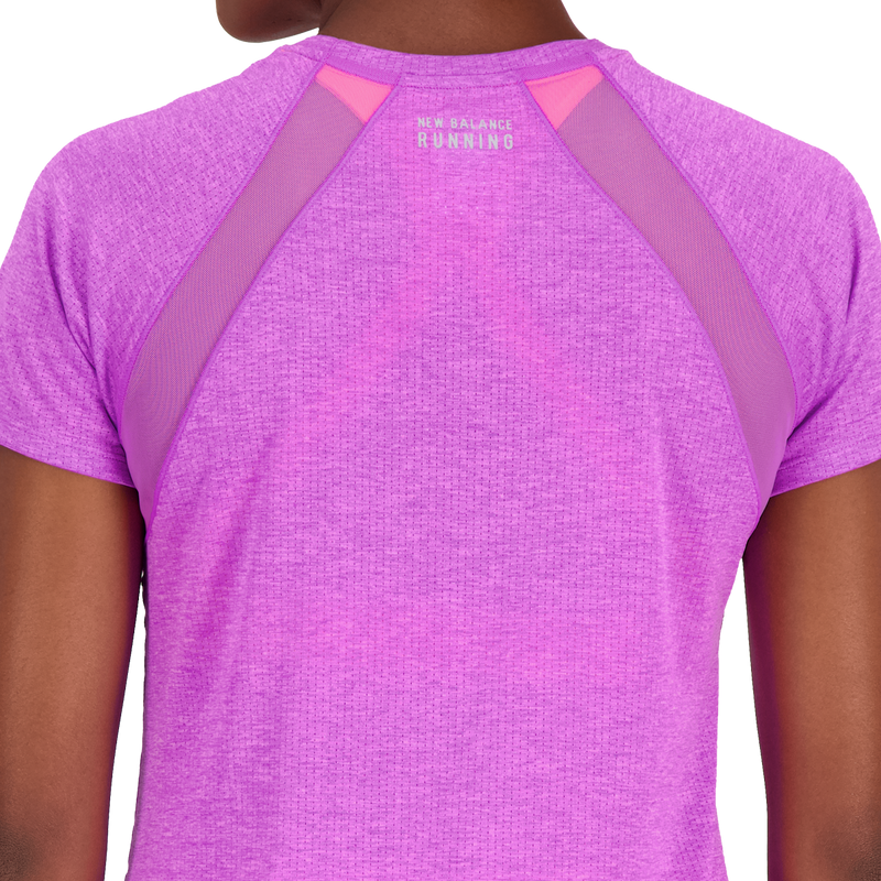 Women's Impact Run Short Sleeve, New Balance Women's Impact Run Short Sleeve shoulder detail