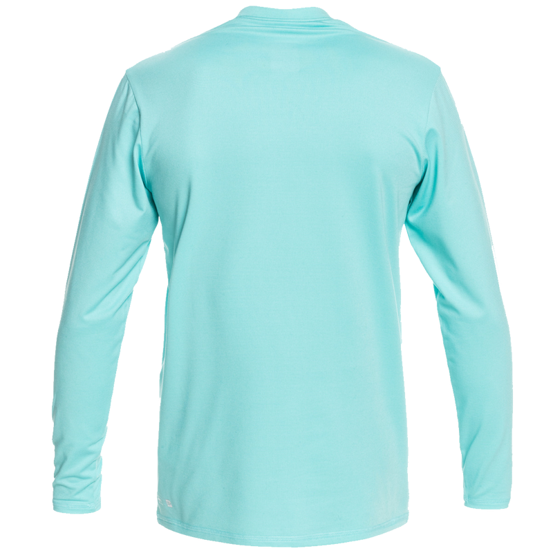 Youth Heritage Heather Long Sleeve Rashguard, Quiksilver Youth Heritage Heather Long Sleeve Rashguard back