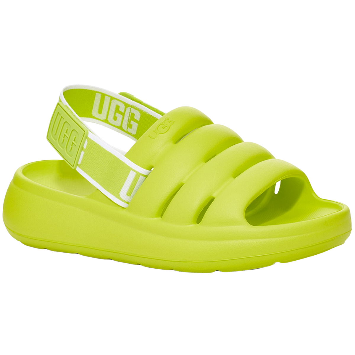Neon yellow ugg slides deals
