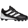 adidas Youth Afterburner 8 Mid Cleat in Black/White