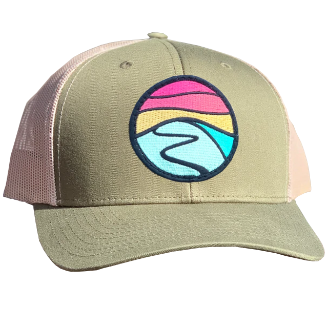Curved Brim Trucker with Hilltop Patch alternate view