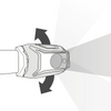 Petzl Actik Core Headlamp beam pattern